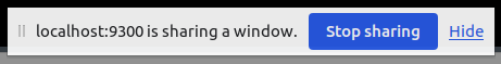 alt Stop screensharing dialog window