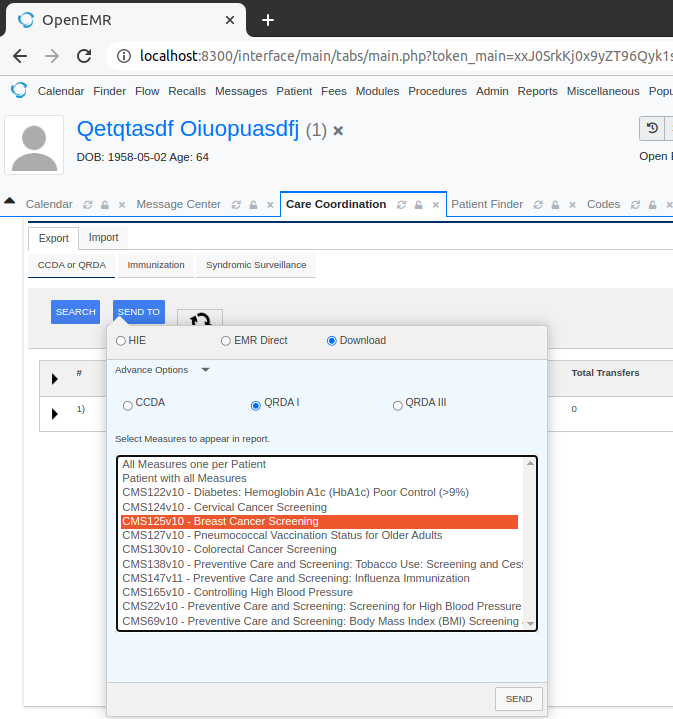 Step 3: Download QRDA I individual measure