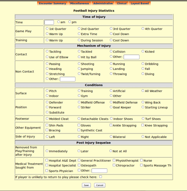 Football Injury Audit