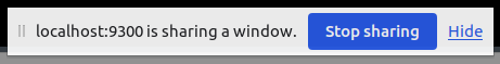 Stop screensharing dialog window