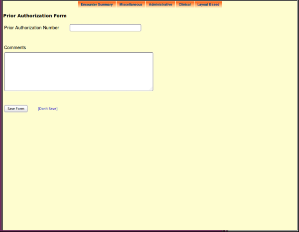 Prior Authorization Form